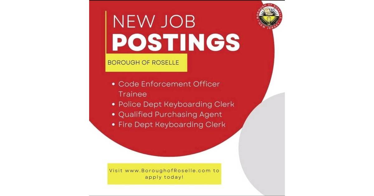 Employment Opportunities Available Within the Borough of Roselle