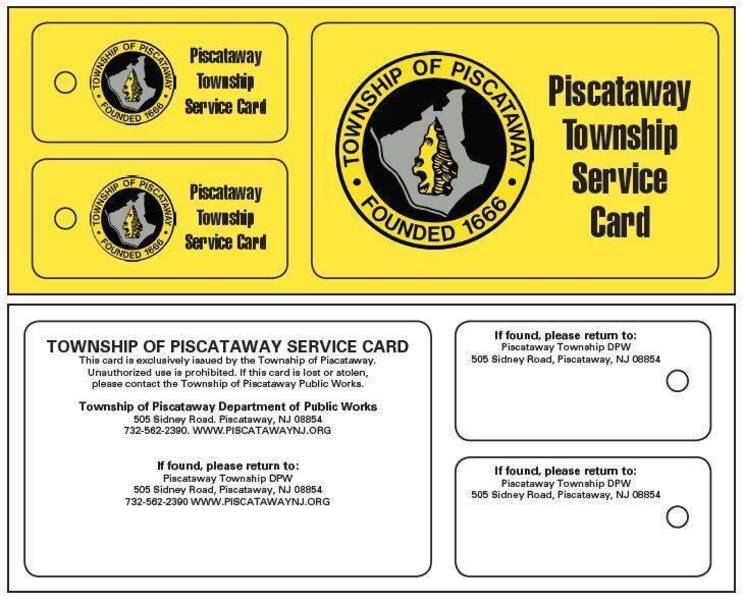 The Piscataway Service Card streamlining public works for you! TAPinto