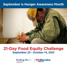 Hunger Awareness Month, Clara Maass Medical Center, RWJBarnabas Health