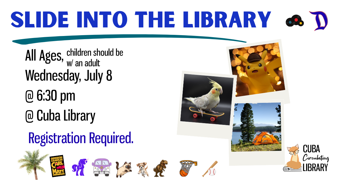 Cuba Circulating Library Plans July 8 PowerPoint Party