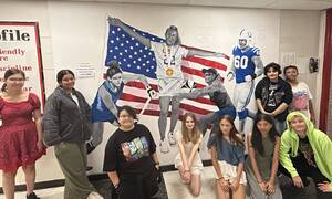 Carousel image c052fe78eadba2dba7ef sports mural with students at brhs