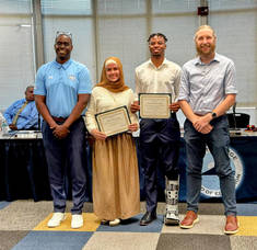 Carousel image 1cb2e7fac2cf8670546c superintendent hayden moore  leila aboulneja  keni james  boe president brian rock  