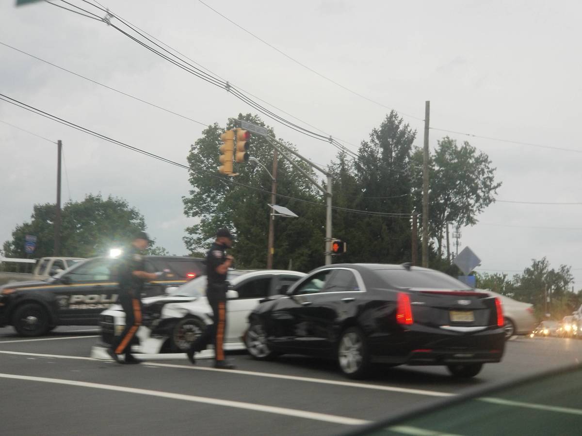 Piscataway Two Car Accident on S. Washington Ave and Lakeview Ave