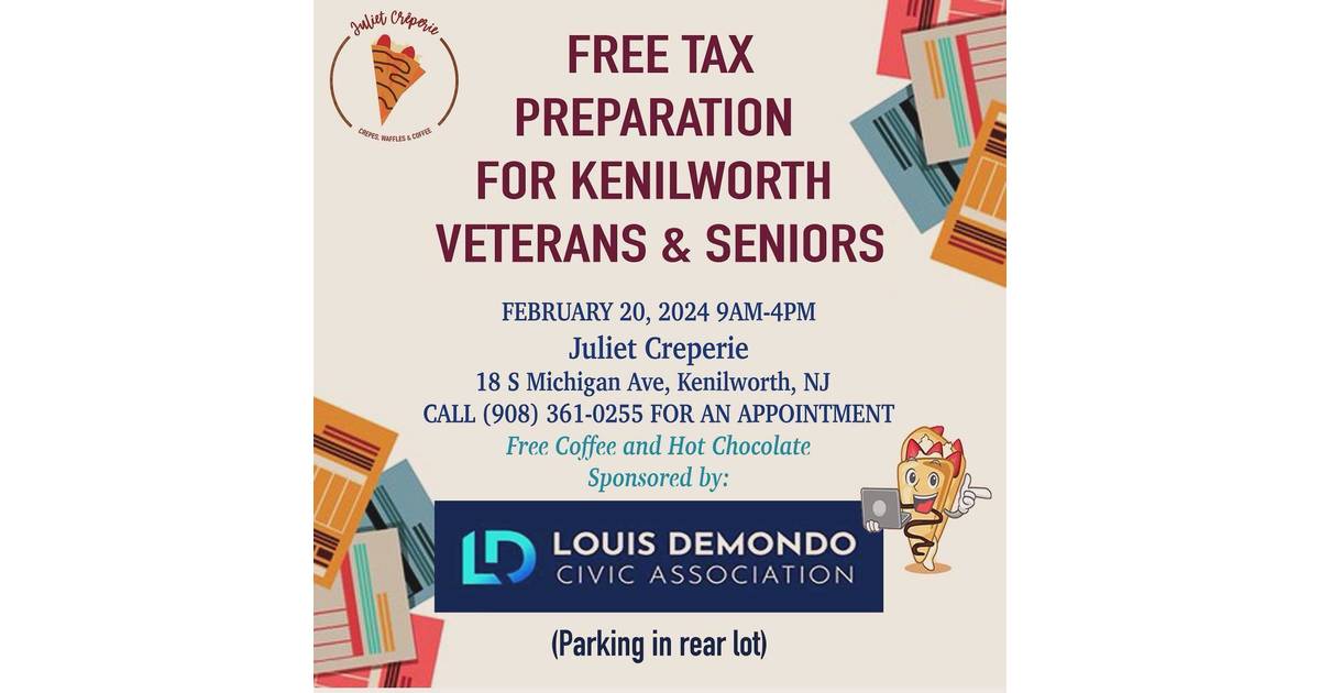 Kenilworth's Juliet Creperie 2 to Host Free Tax Preparation for