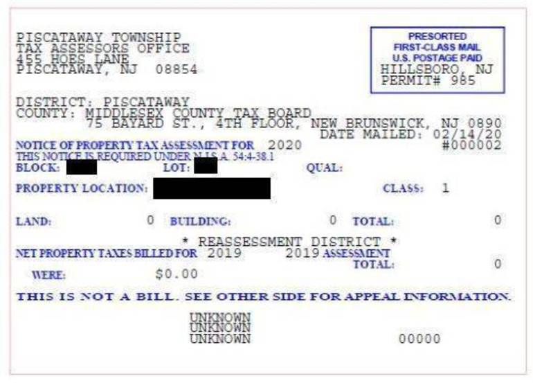 Piscataway Tax Assessment Totals to be Reviewed for Possible Errors TAPinto