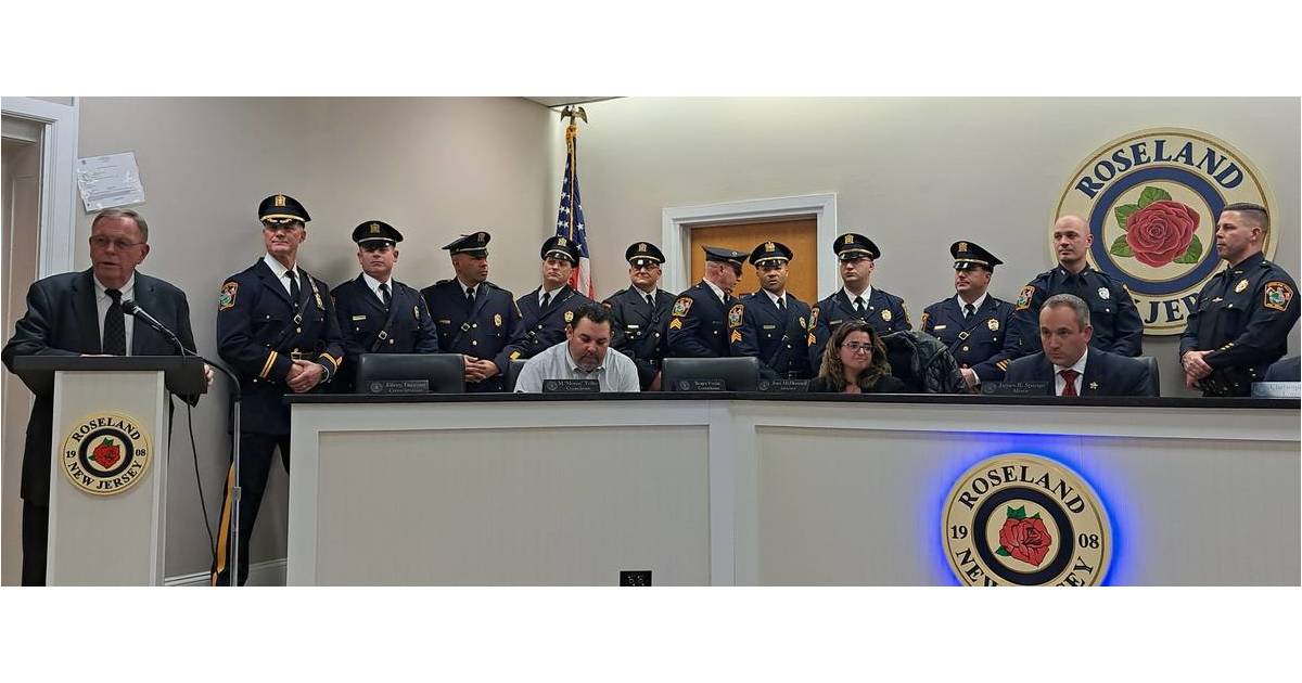 An Historic Night of Promotions for the Roseland Police Department