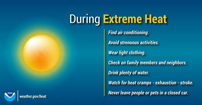 Excessive Heat Warning Advisory Issued Today Through Sunday July 21 Tapinto