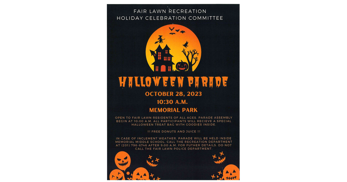 Fair Lawn, It's Time to Get Your Spooky On Fair Lawn/Glen Rock, NJ