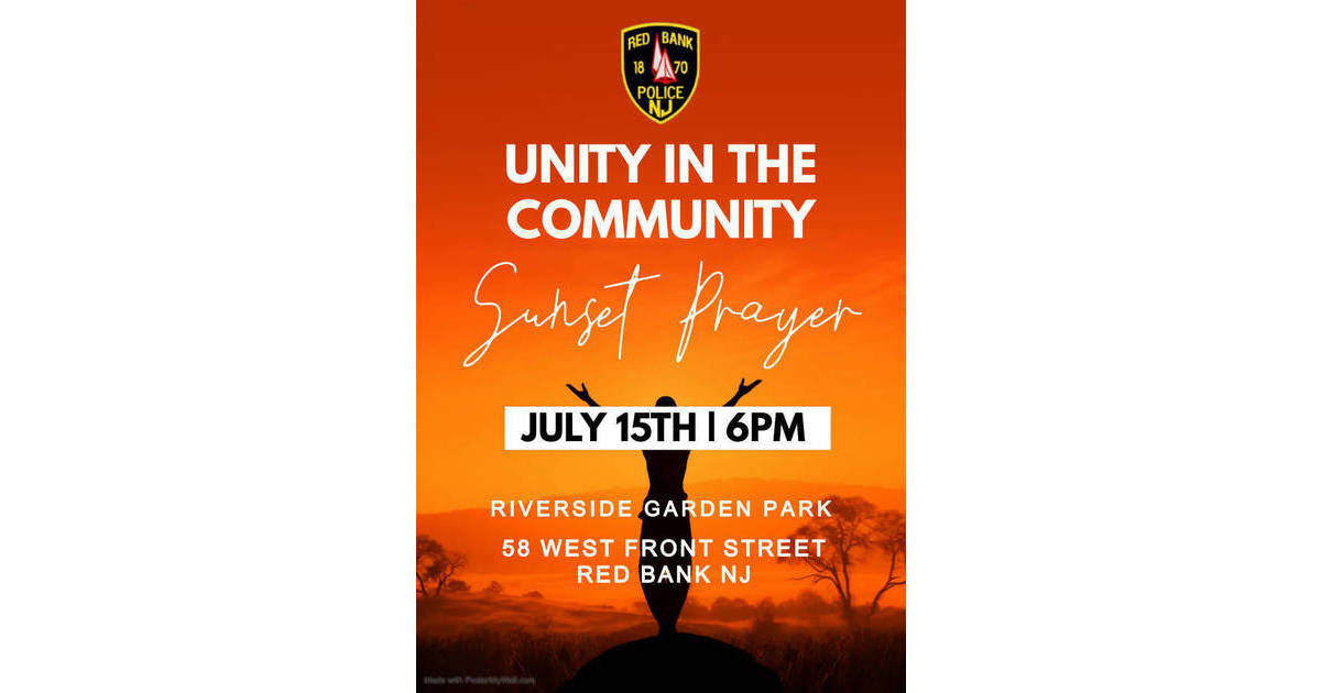 Red Bank Police Host Unity in the Community Sunset Prayer Event | Red