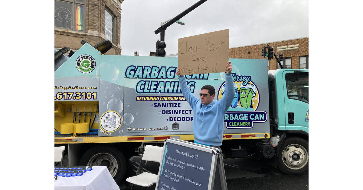 Jersey Garbage Can Cleaners take on a rainy Westfield Spring Fling