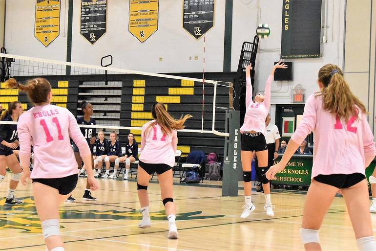Volleyball Morris Knolls Defeats Morris Catholic, 21 TAPinto