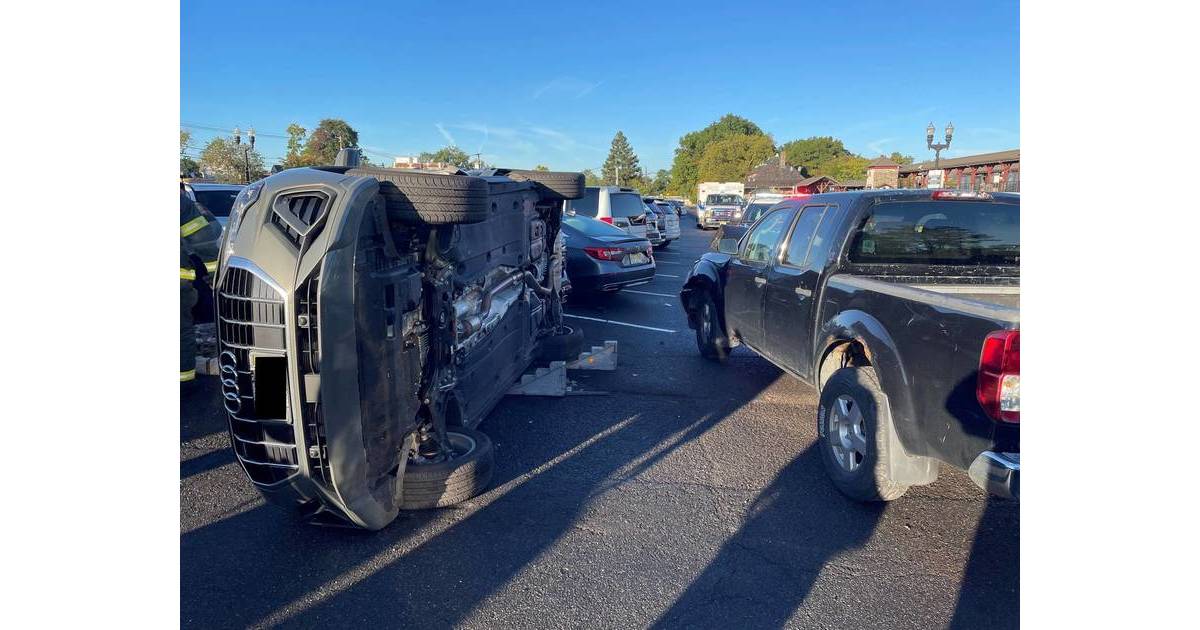 Father, Baby Escape Overturned Vehicle After Crash at Westfield Train