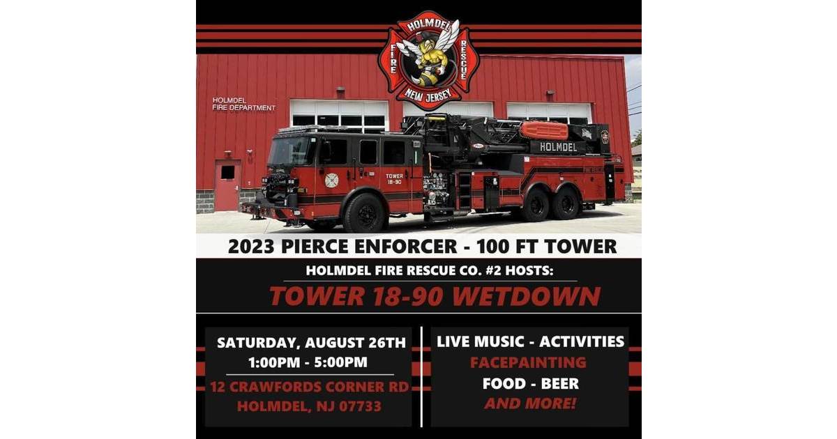 Holmdel Fire Department to Celebrate 2023 Pierce Enforcer. All are