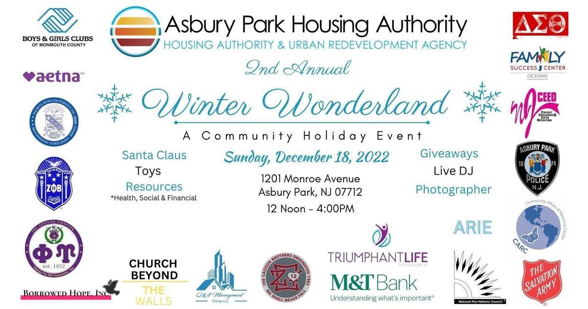 Asbury Park Housing Authority to host Winter Wonderland celebration