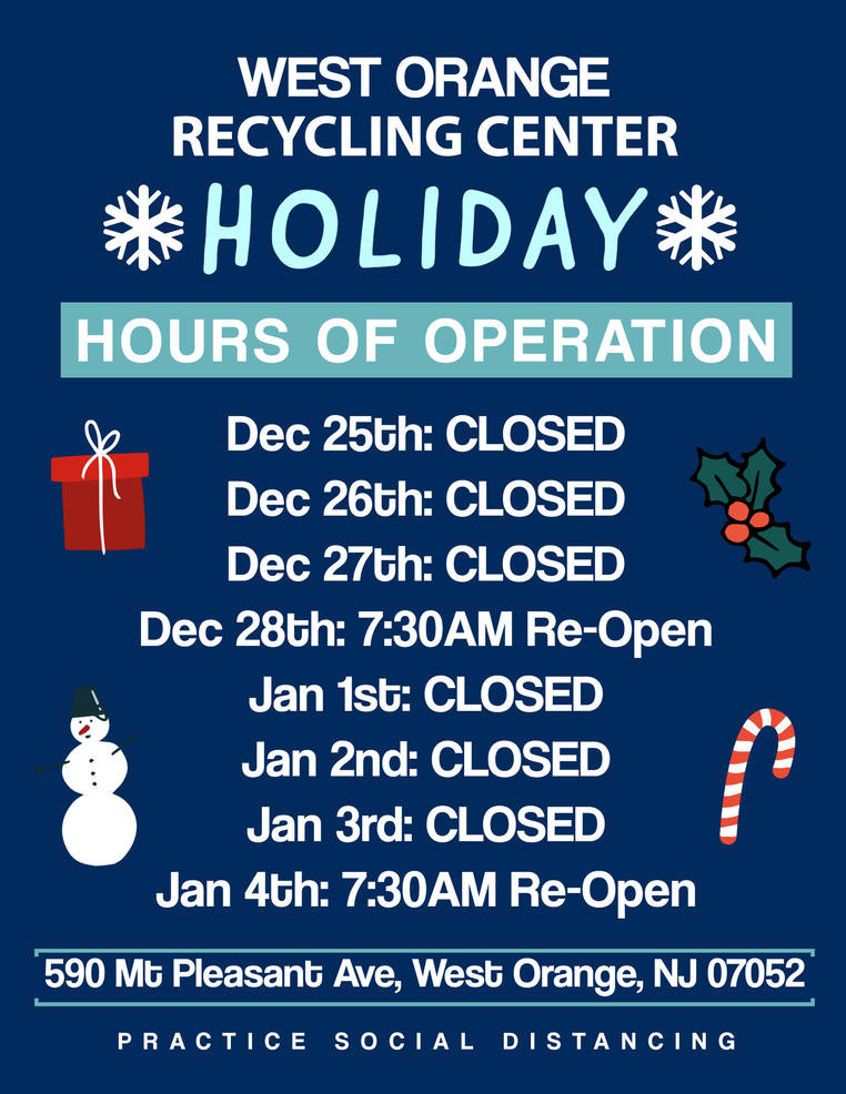 West Orange Recycling Schedule for Rest of 2020 | TAPinto West Orange Recycling Schedule for Rest of 2020 | TAPinto