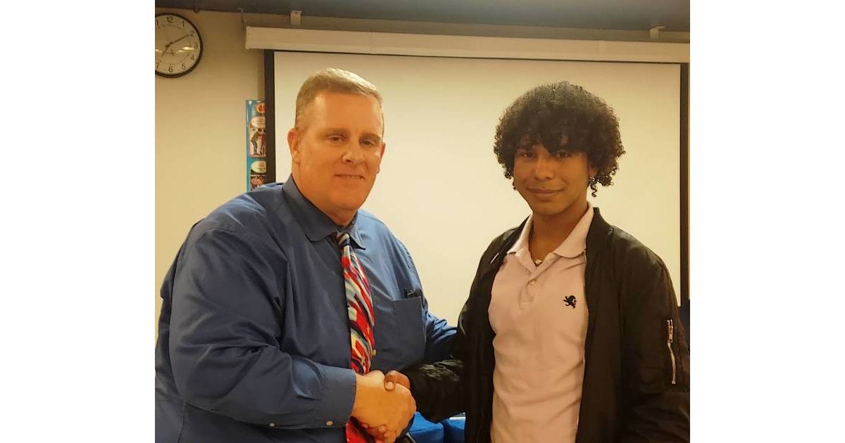 WoodRidge BOE Honors Senior for Academic Honors from the College Board