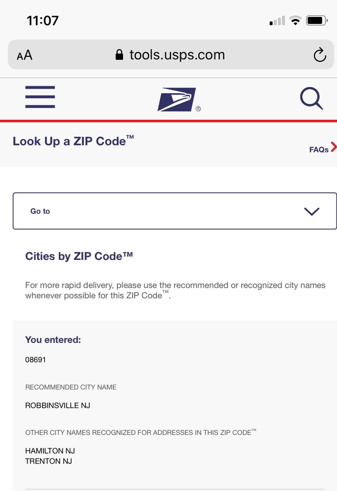 Finally The Official Zip Code Of Robbinsville Township Tapinto