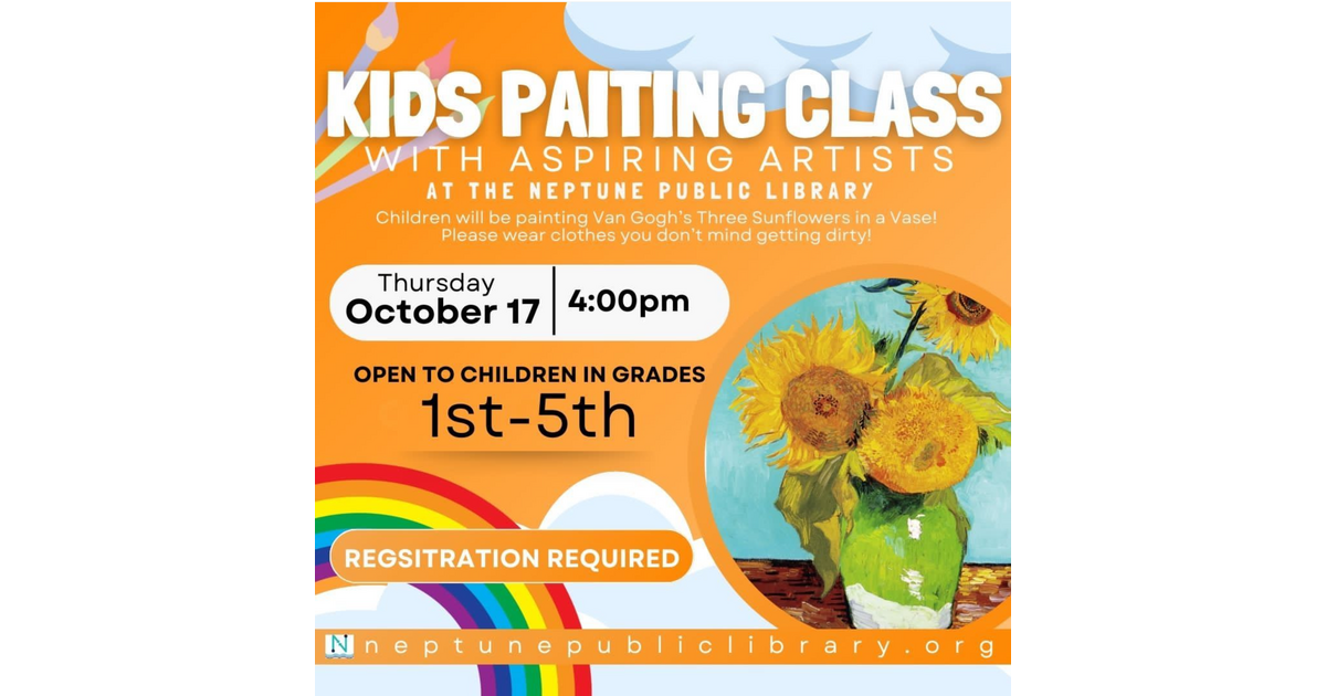 Grades 15 Painting Class at Neptune Township Public Library TAPinto