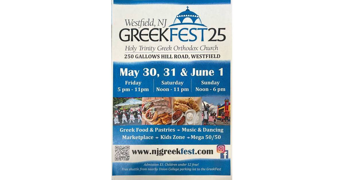 OPA! NJ GreekFest Returns to Westfield! | TAPinto | TAPinto