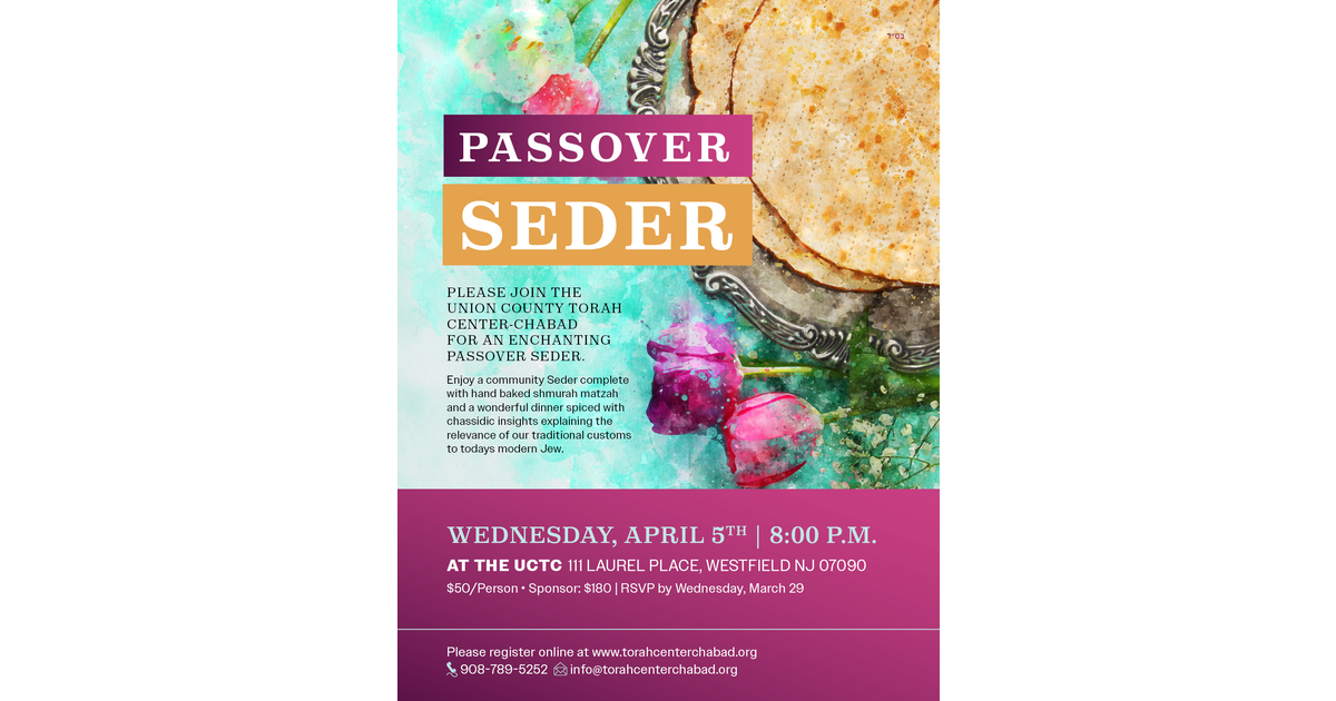 Passover Seder TAPinto TAPinto