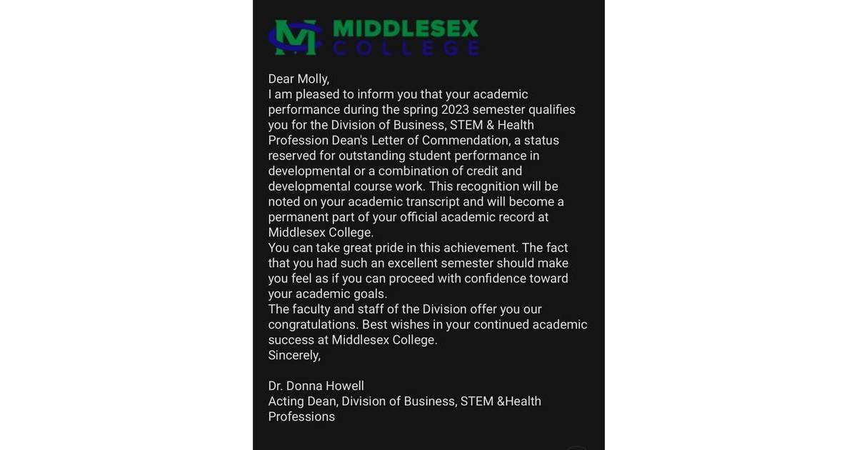 molly-manz-receives-dean-s-letter-of-commendation-from-middlesex