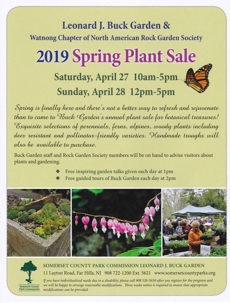 2019 Spring Plant Sale And Earth Day Celebration Leonard J Buck