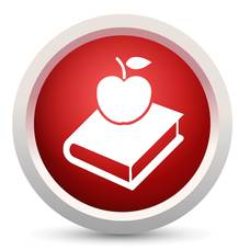 Education Apple and Book