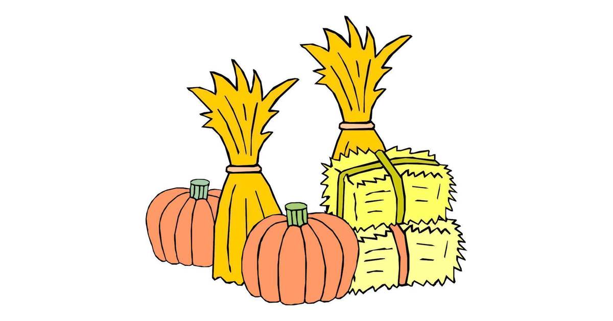 Free Fall Hayride Clipart