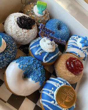 Hannukah doughnuts