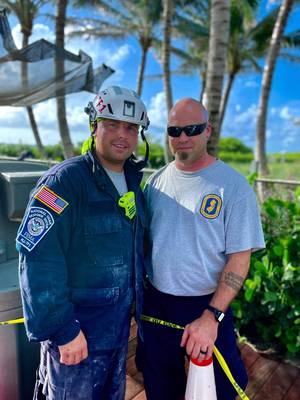 New Jersey Firefighters Help in Recovery Effort at 'Horrific' High Rise Collapse in Miami