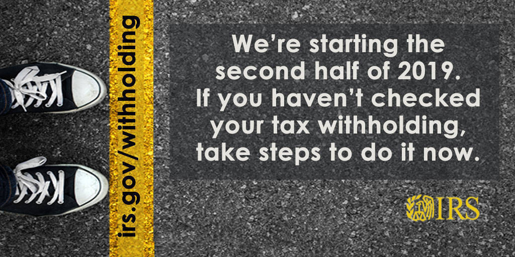 irs continues campaign to encourage taxpayers to do a withholding calculator paycheck