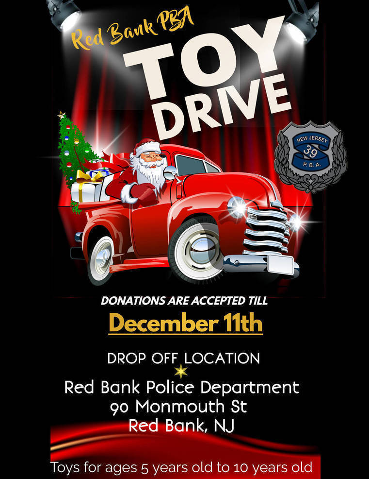 Red Bank PBA Holds Toy Drive | Red Bank, NJ News TAPinto | TAPinto