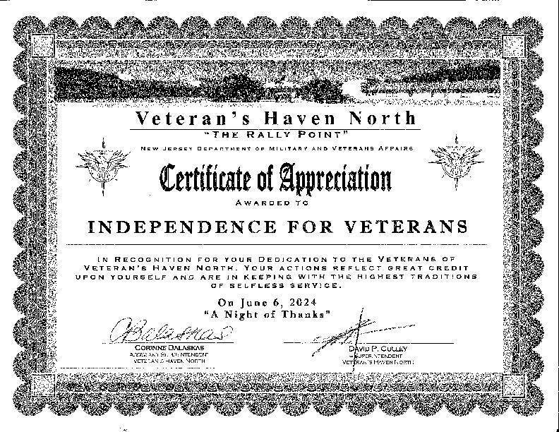 independence-for-veterans-receives-sixth-consecutive-certificate-of-appreciation-for-outstanding-contributions-to-homeless-veterans-bernardsville-bedminster-nj-news-tapinto-tapinto for Free Printable Veterans Certificate Of Appreciation Independence for Veterans Receives Sixth Consecutive