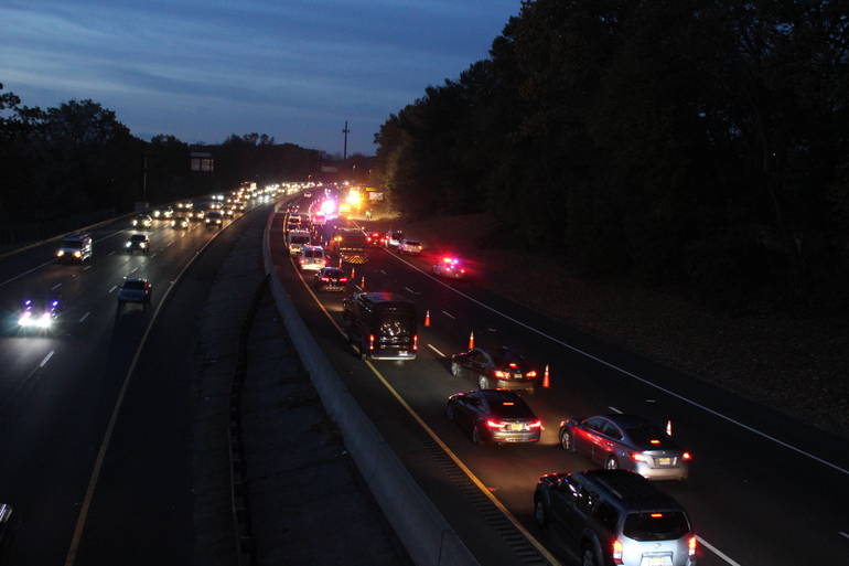 Friday Morning Garden State Parkway Crash In Nutley Closes Lanes