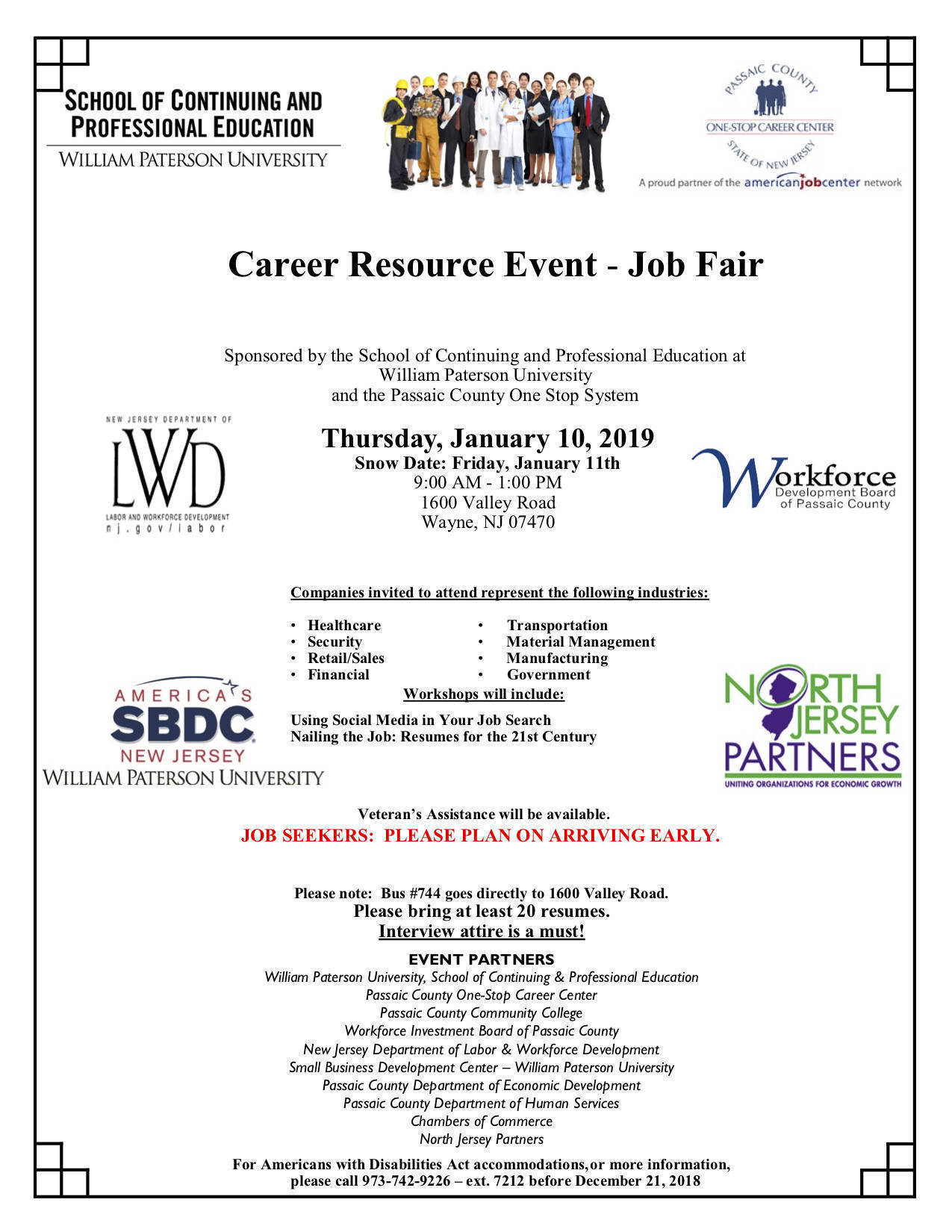 William Paterson University Jobs >> Career Resource Job Fair To Be Hosted At William Paterson William Paterson University Jobs >> Career Resource Job Fair To Be Hosted At William Paterson