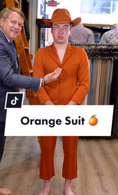 Josh Morris, AKA "The Man in the Orange Suit," is a TikTok star.