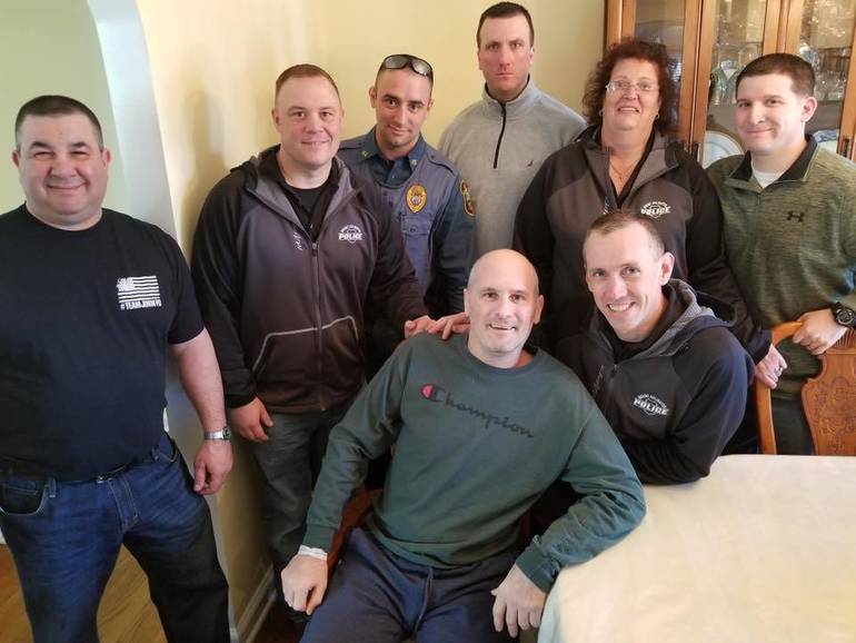 Injured Mt. Arlington 'Sgt. Jimmy' Returns to Borough as Students Line