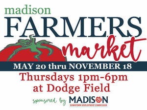 Madison Farmer's Market is Tomorrow, Thursday July 29