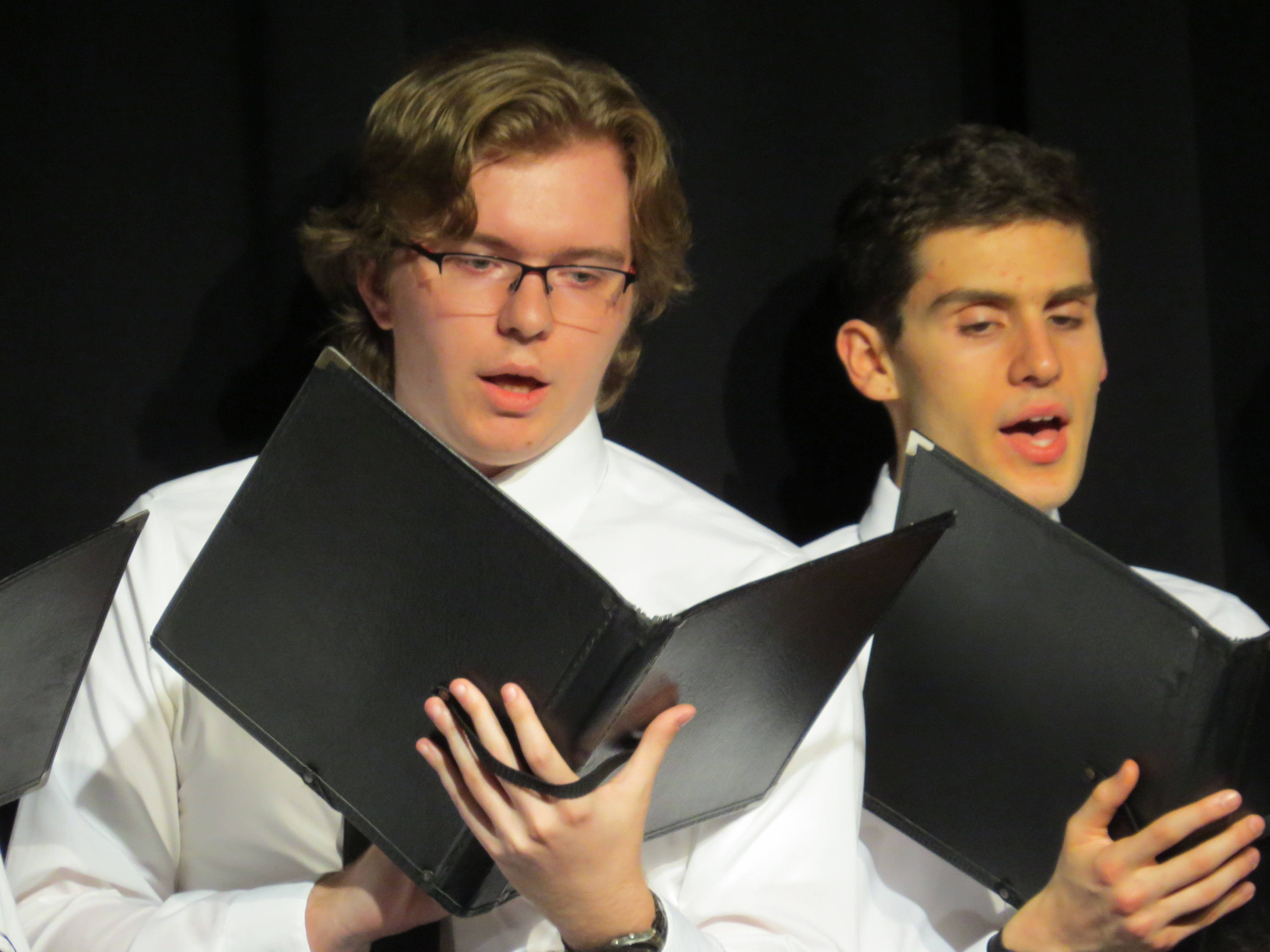 William Rehwinkel of Scotch Plains and John Papetti of Elizabeth sing in the choir.