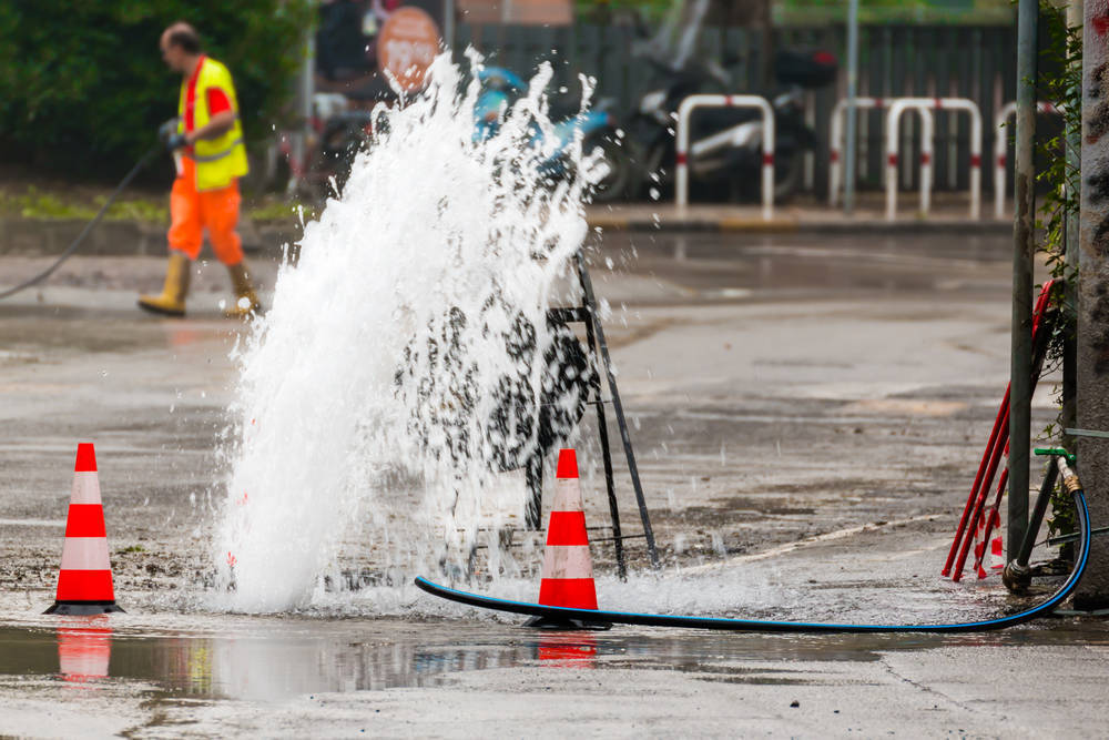 Water Main Break On Main Street In Spotswood Forcing Closure
